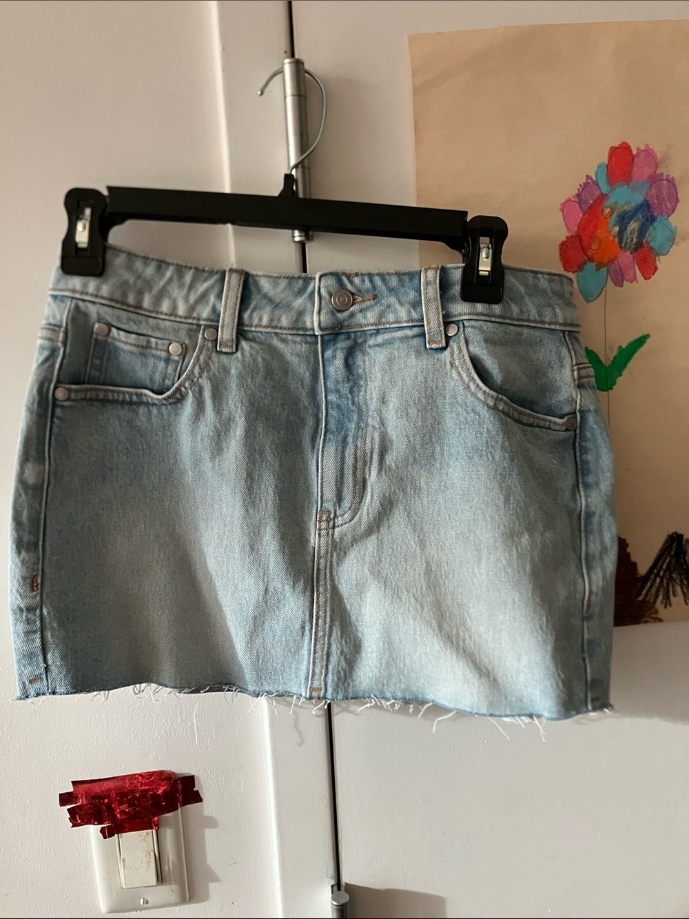 NWT denim mini skirt